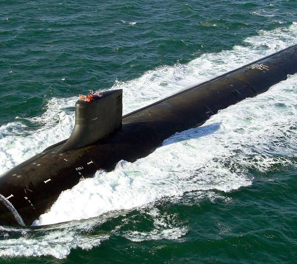 Обои волны, море, лодка, армия, поверхность, подводная, курс, wave, sea, boat, army, surface, underwater, course разрешение 1920x1080 Загрузить