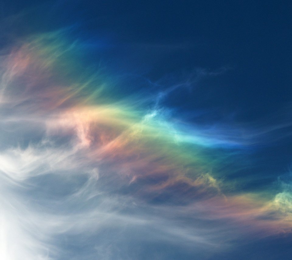 Обои небо, облака, цвета, радуга, спектр, the sky, clouds, color, rainbow, range разрешение 1920x1080 Загрузить