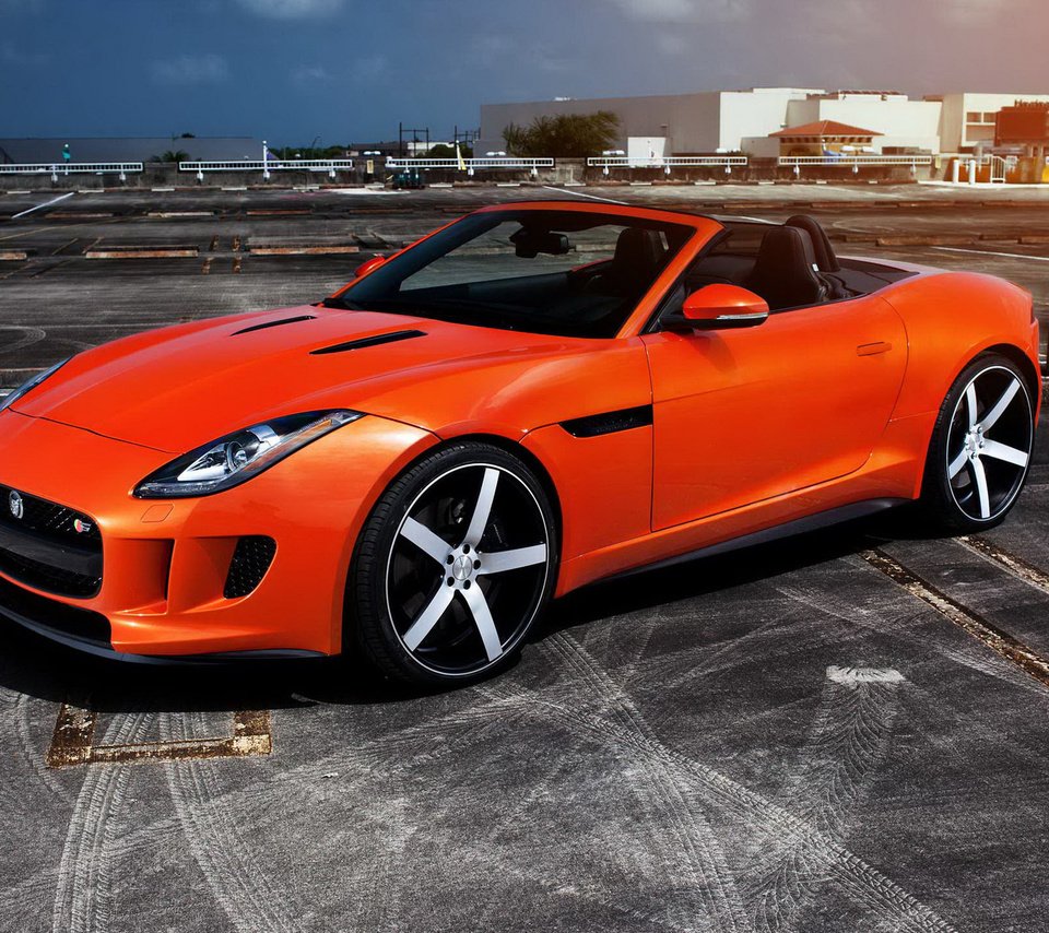 Обои оранжевый, тюнинг, ягуа́р, orange, tuning, jaguar разрешение 1920x1200 Загрузить