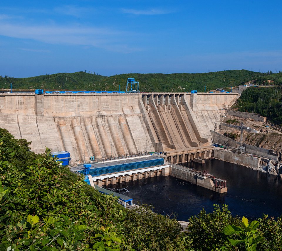 Обои амурская область бурейская гэс-1, the amur region bureya hydroelectric power station-1 разрешение 1920x1200 Загрузить