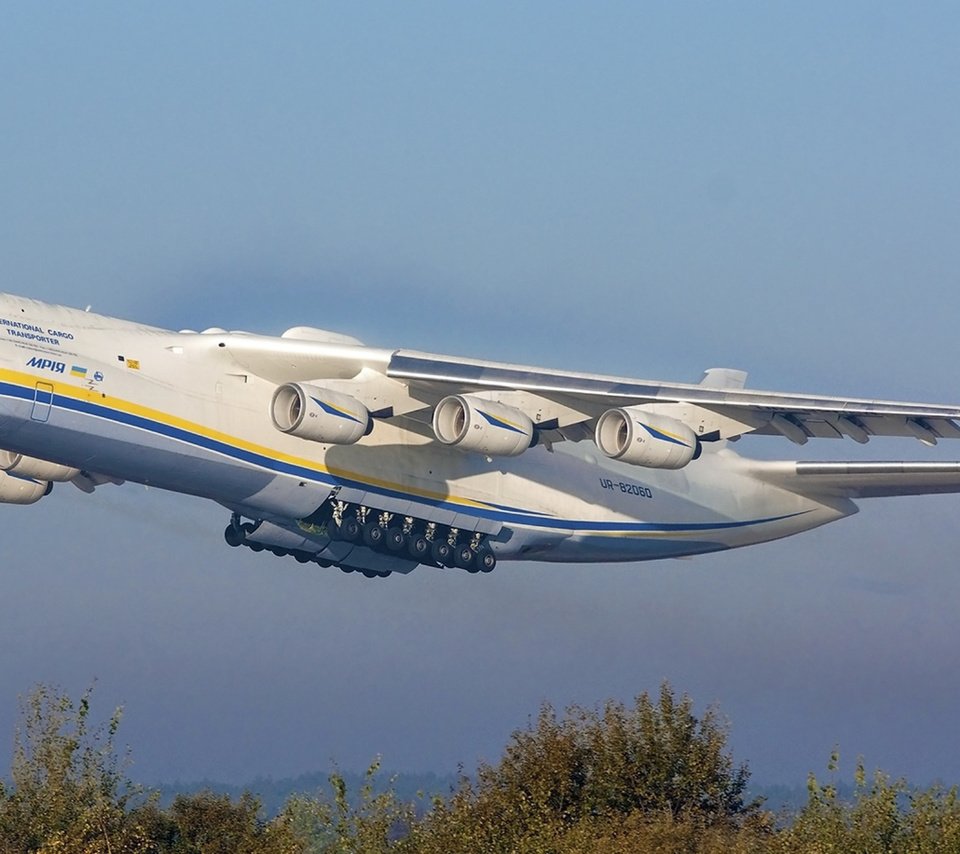 Обои 2011 год, october 19, antonov an-225 mriya, kiev (ukkm), 2011 разрешение 1920x1200 Загрузить