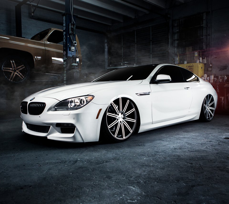 Обои белая, гараж, бмв, м6, white, garage, bmw, m6 разрешение 2560x1600 Загрузить