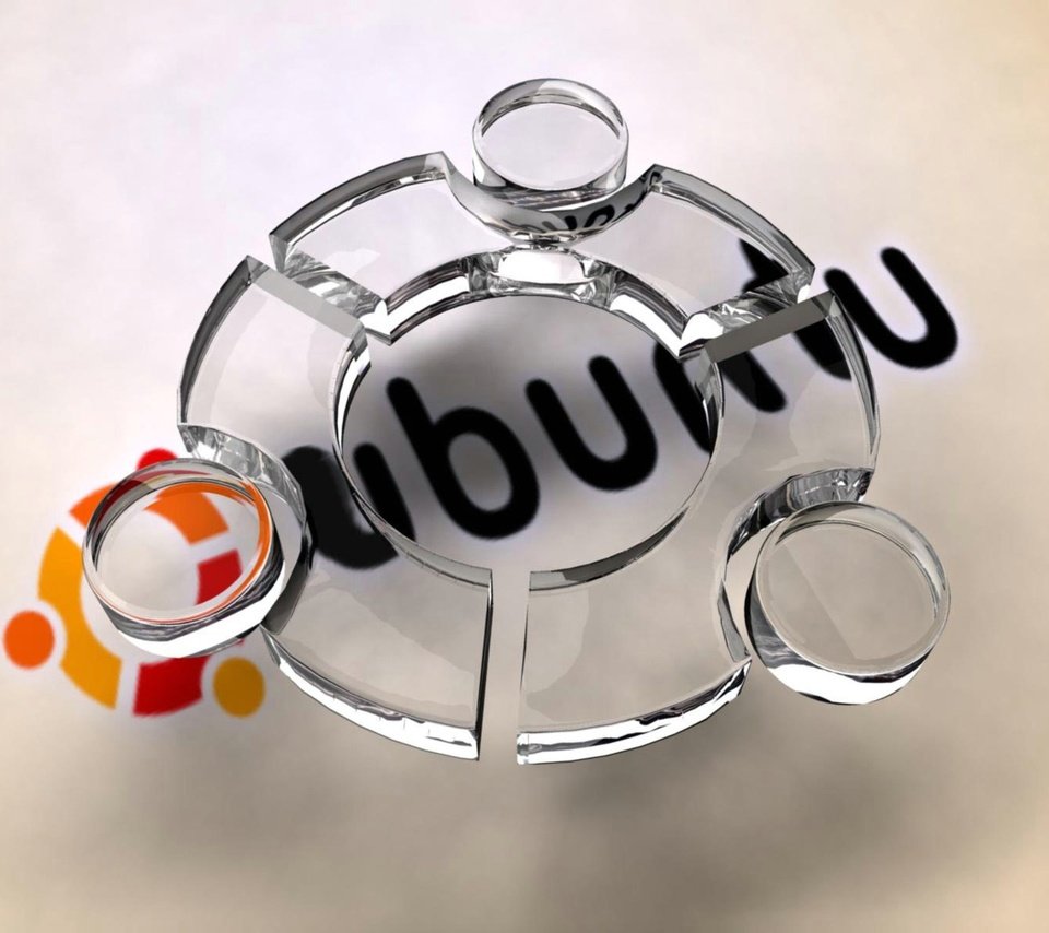 Обои ubuntu в стекле лого, ubuntu glass logo разрешение 1984x1488 Загрузить