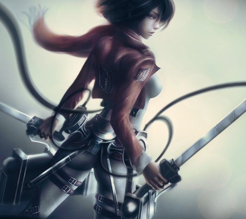 Обои арт, mikasa ackerman, shingeki no kyojin, attack on titan, вторжение титанов, art, the invasion of the titans разрешение 1920x1200 Загрузить