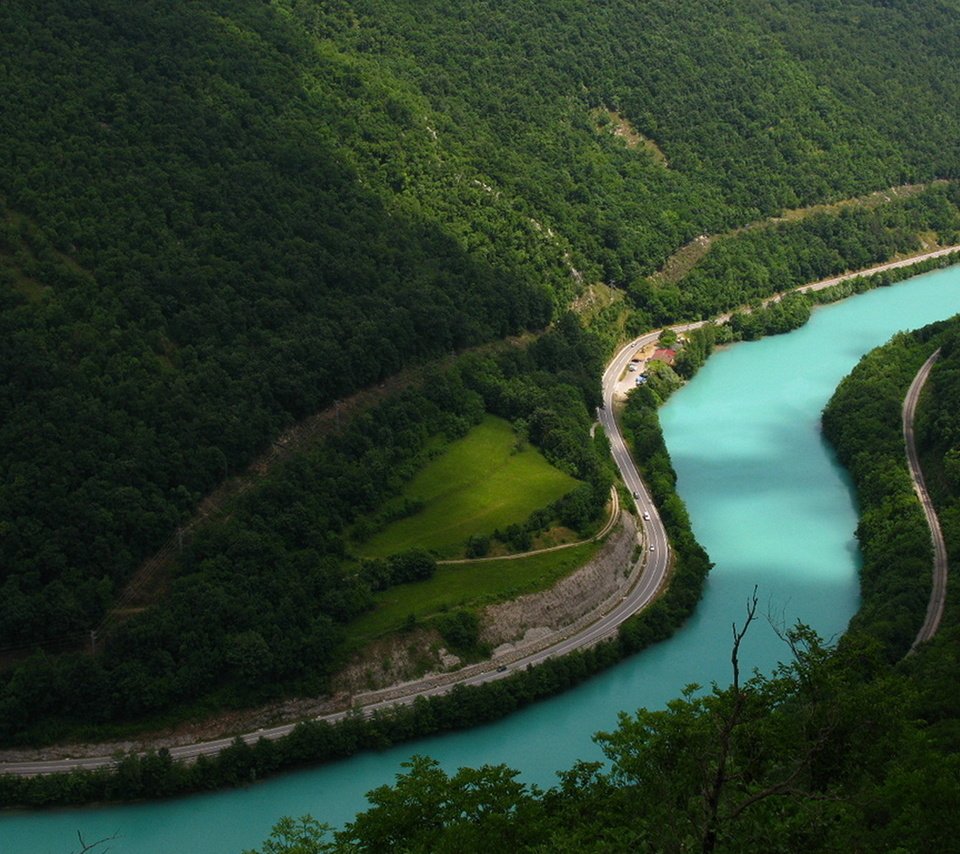 Река соча Словения
