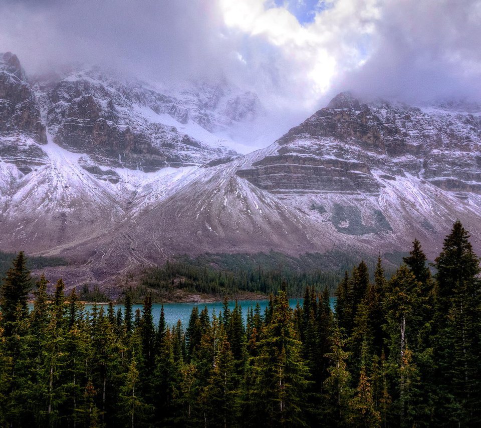 Обои канада, провинция альберта, icefields parkway, canada, alberta разрешение 1920x1080 Загрузить