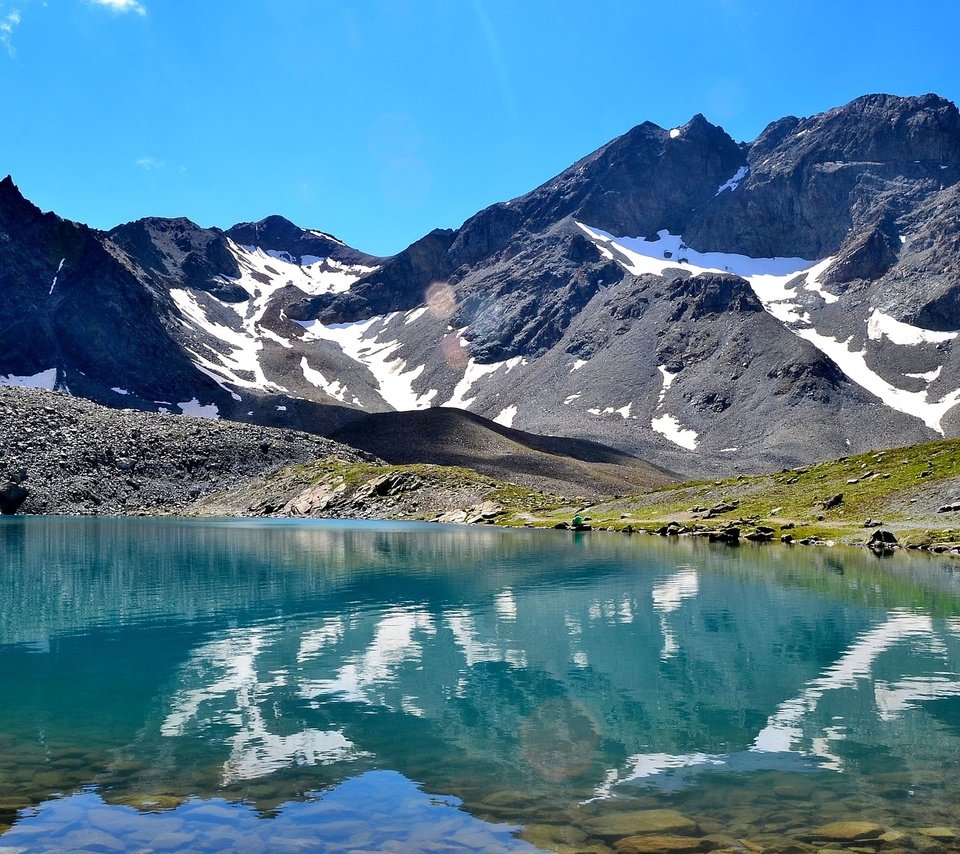 Обои озеро, горы, швейцария, долина, энгадин, lake, mountains, switzerland, valley, engadine разрешение 2560x1600 Загрузить