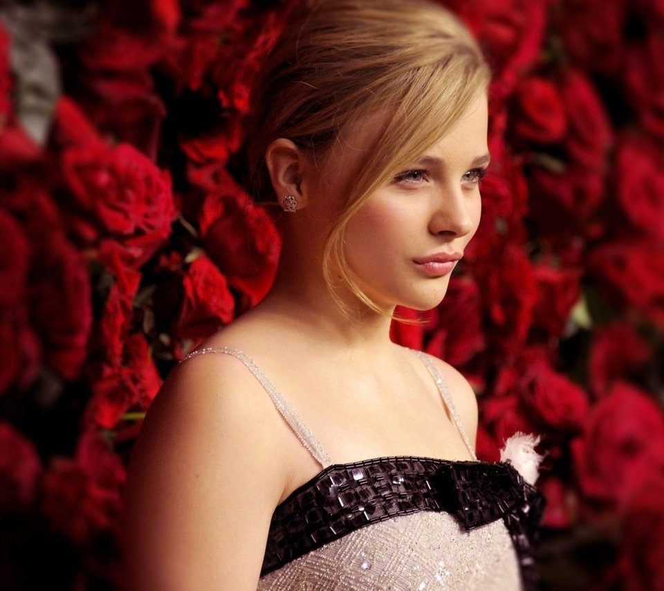 Обои розы, актриса, хлоя грейс морец, aктриса, roses, actress, chloe grace moretz разрешение 2560x1600 Загрузить