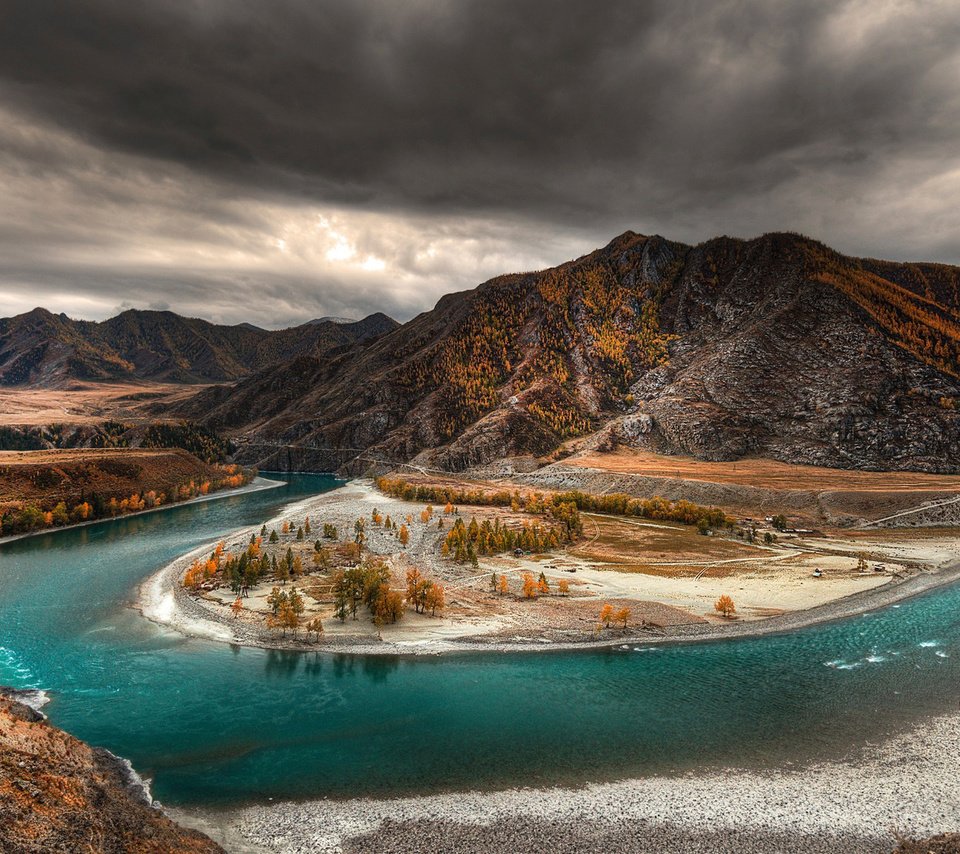 Обои река, осень, алтай, river, autumn, altay разрешение 1920x1080 Загрузить