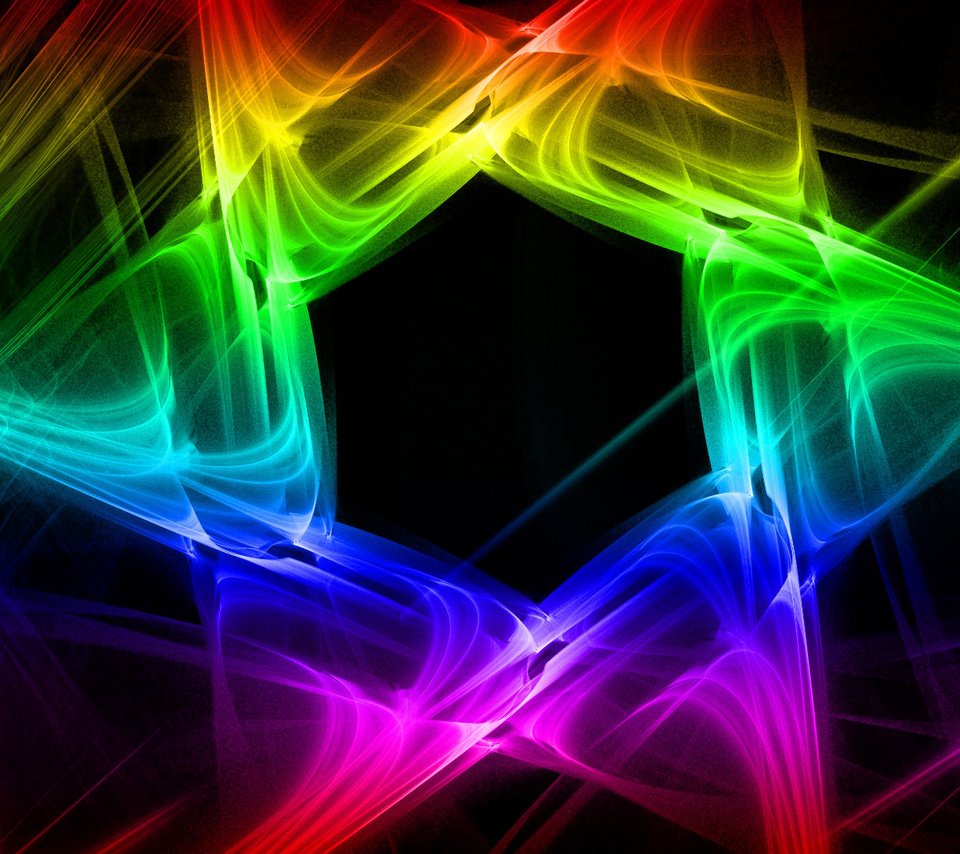 Обои свет, узор, цвет, дым, фрактал, газ, шестигранник, light, pattern, color, smoke, fractal, gas, hexagon разрешение 1920x1080 Загрузить
