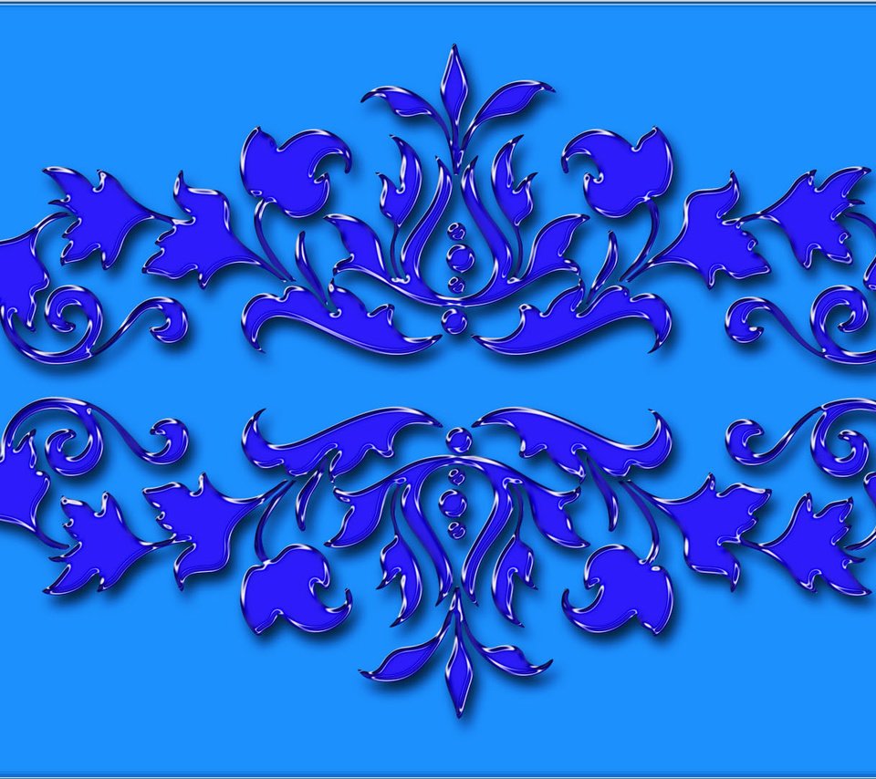 Обои цветы, фон, синий, узор, flowers, background, blue, pattern разрешение 1920x1080 Загрузить
