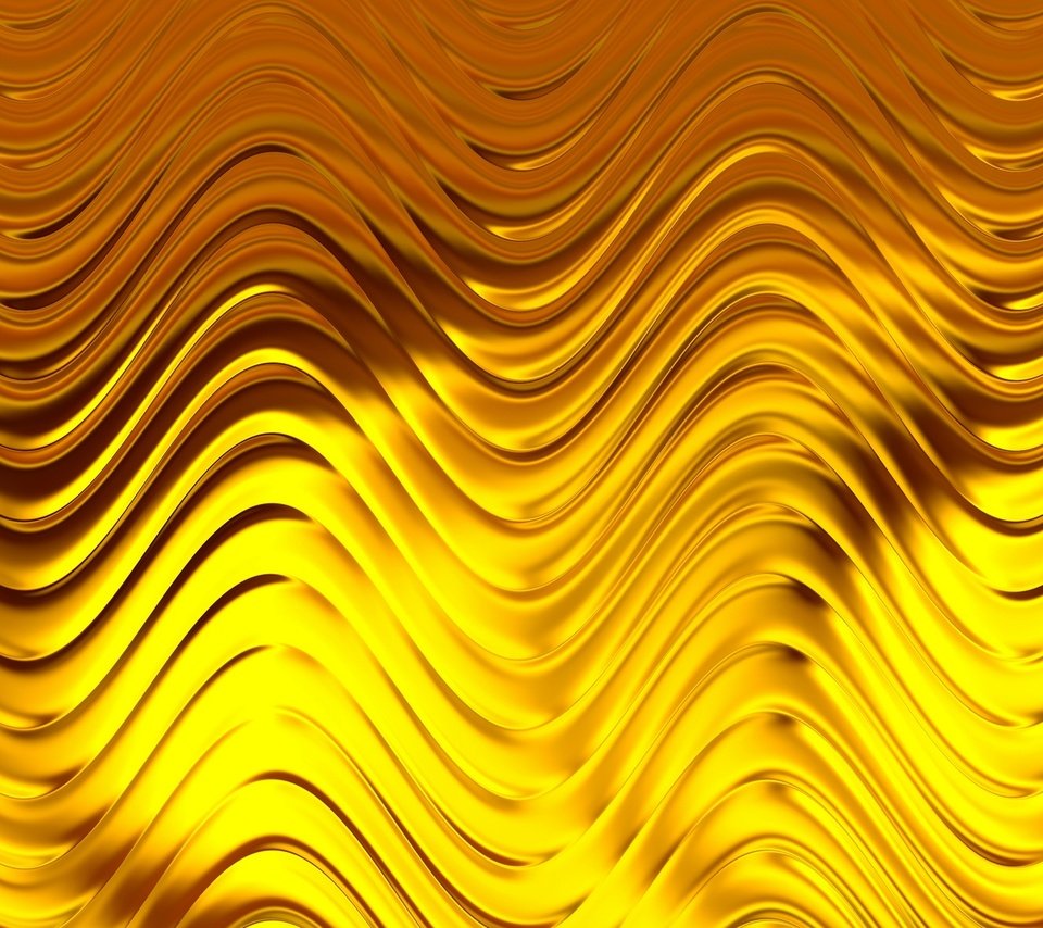 Обои текстура, волны, золото, texture, wave, gold разрешение 1920x1200 Загрузить