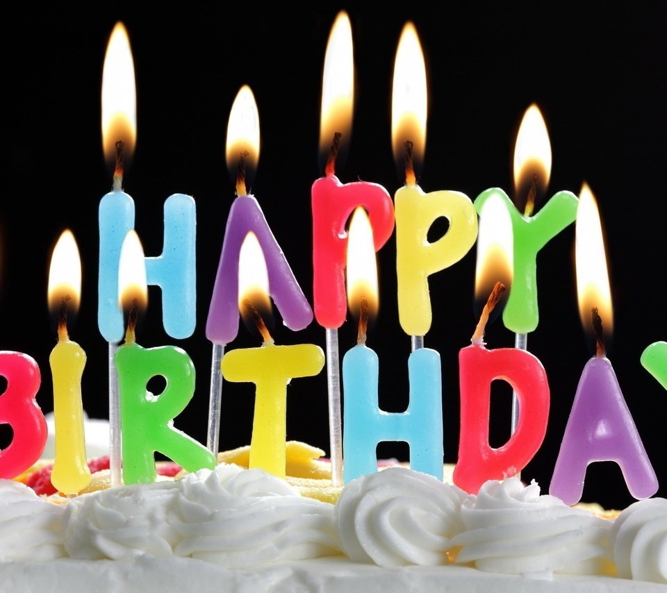 Обои день рождения, торт, свечки, birthday, cake, candle разрешение 1920x1200 Загрузить