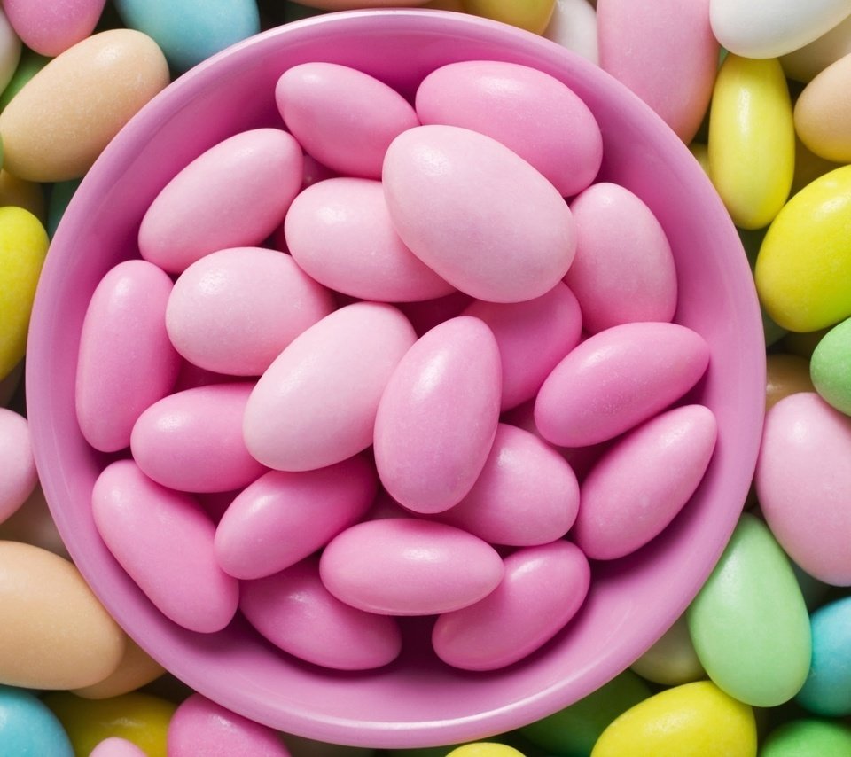 Обои разноцветные, конфеты, сладости, розовые, желтые, зеленые пасхальные, colorful, candy, sweets, pink, yellow, easter разрешение 1920x1200 Загрузить