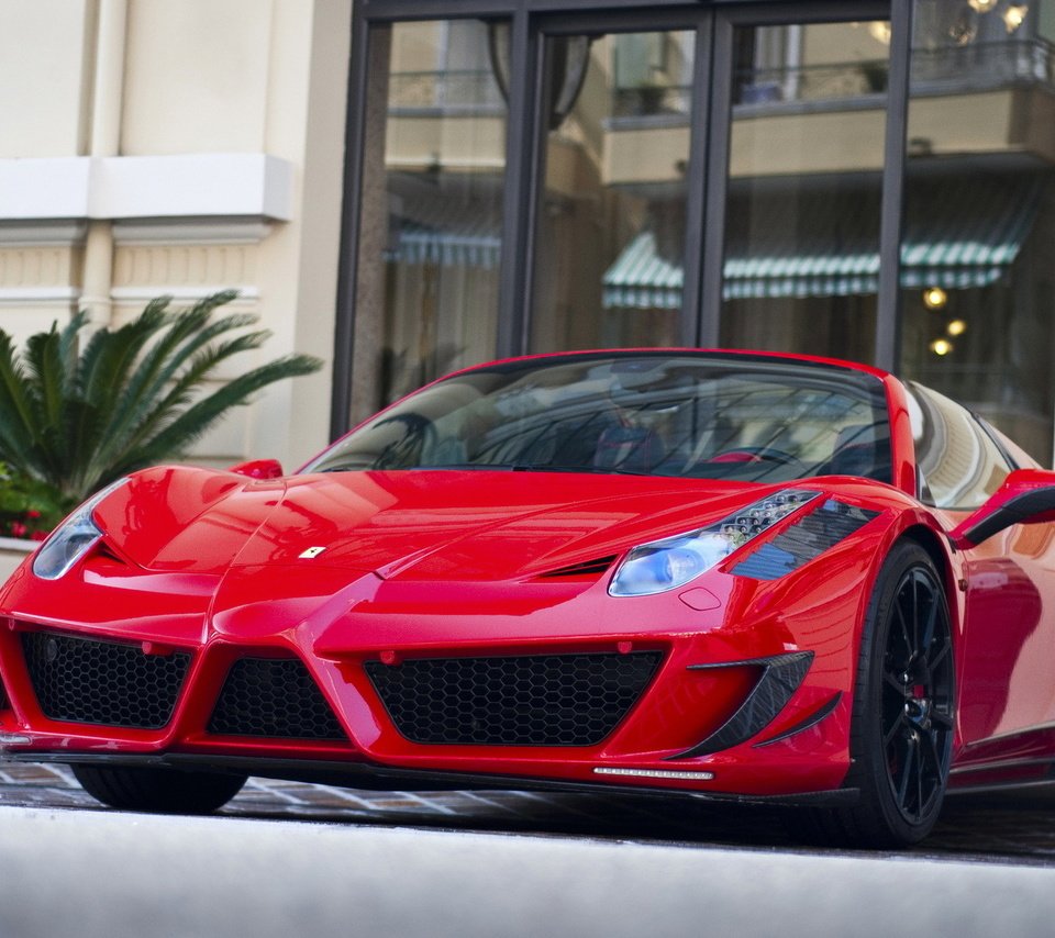 Обои краcный, феррари, карбон, блака, монако, mansory, 458, италиа, red, ferrari, carbon, black, monaco, italia разрешение 1920x1200 Загрузить