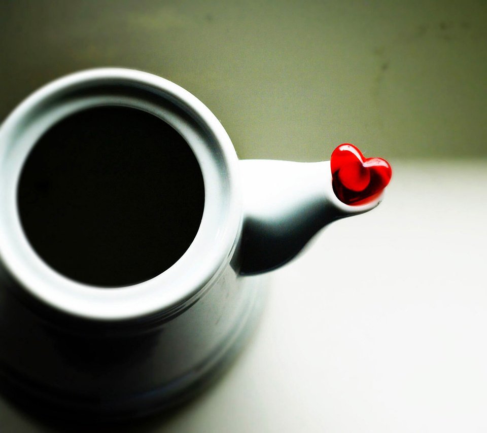 Обои сердечко, кофе, сердце, чайник, heart, coffee, kettle разрешение 1920x1200 Загрузить