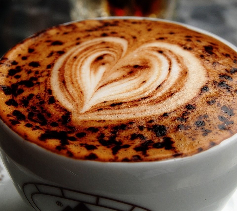Обои кофе, сердце, чашка, капучино, пенка, coffee, heart, cup, cappuccino, foam разрешение 1920x1200 Загрузить