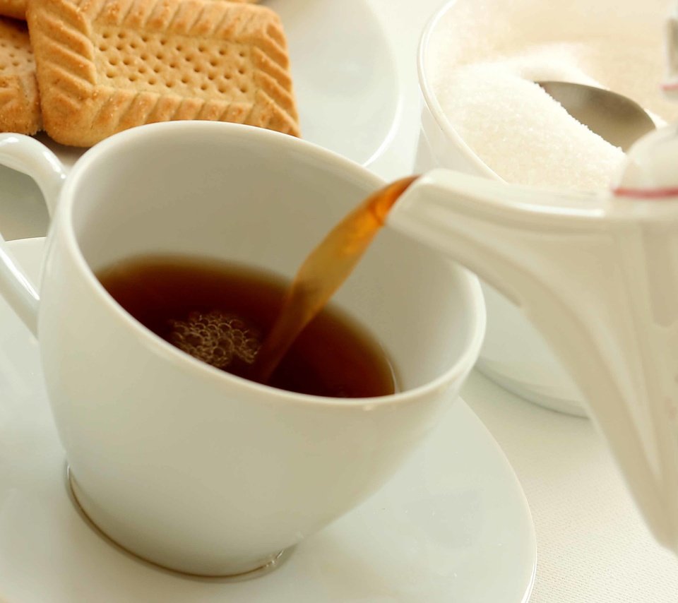 Обои чашка, чай, сахар, печенье, доброе утро, cup, tea, sugar, cookies, good morning разрешение 3888x2592 Загрузить