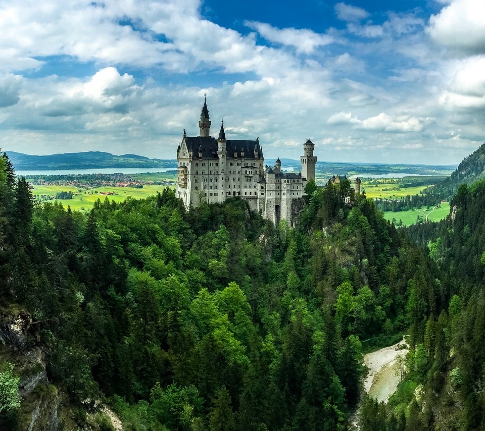 Обои германия, бавария, замок нойшванштайн, баварии, germany, bayern, neuschwanstein castle, bavaria разрешение 2880x2007 Загрузить