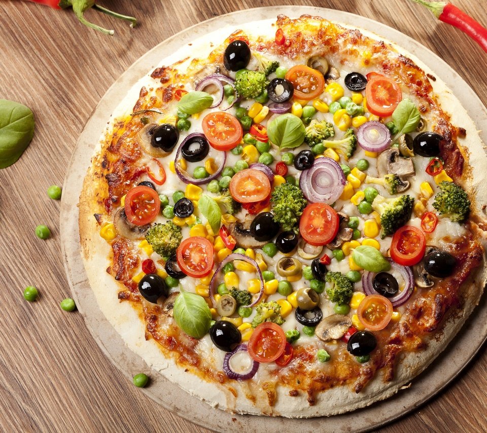 Обои еда, овощи, пицца, фастфуд, food, vegetables, pizza, fast food разрешение 2880x1920 Загрузить