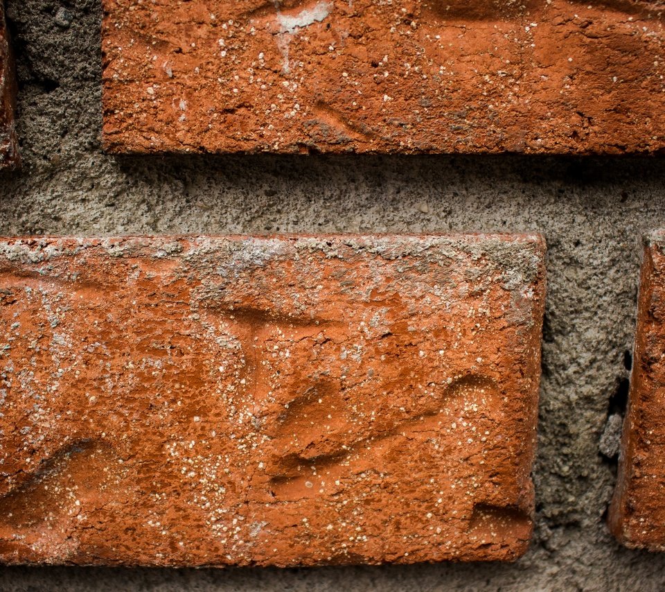 Обои стена, красный, кирпич, цемент, wall, red, brick, cement разрешение 2880x1620 Загрузить