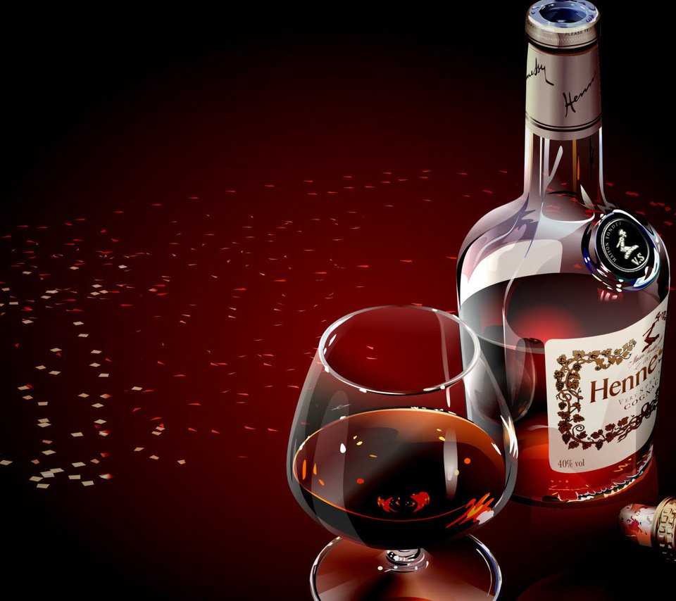 Обои бокал, бутылка, коньяк, коньяк hennessy, glass, bottle, cognac, cognac hennessy разрешение 1920x1080 Загрузить