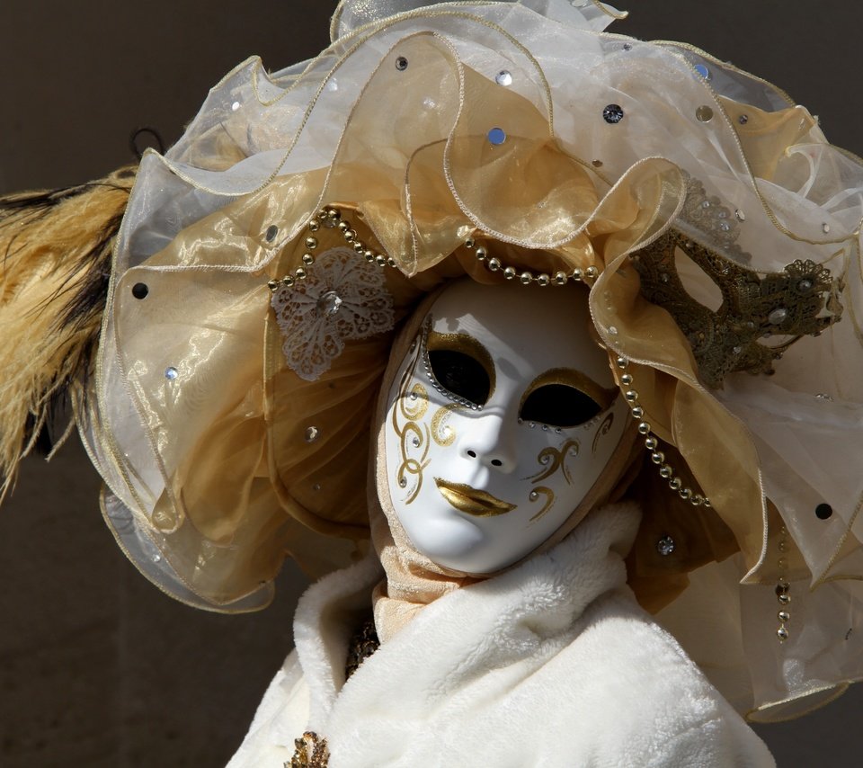 Обои маска, венеция, костюм, карнавал, mask, venice, costume, carnival разрешение 2400x1555 Загрузить