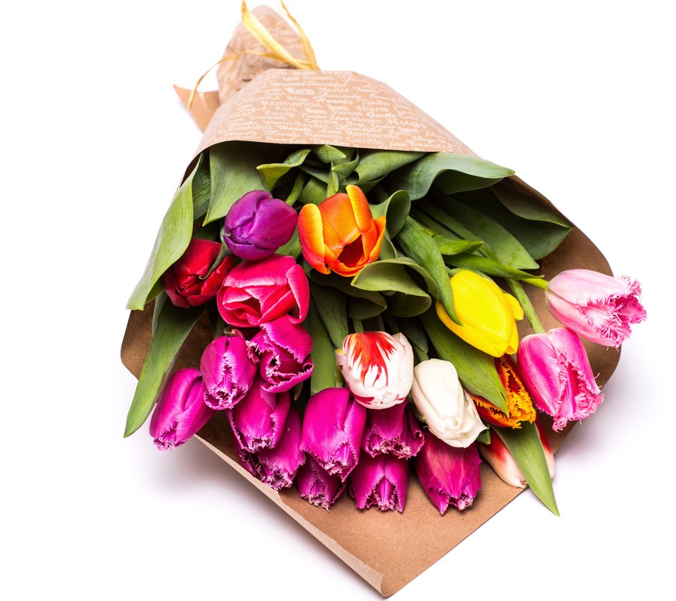 Обои цветы, тюльпаны, розовые, желтые, тульпаны, букеты, flowers, tulips, pink, yellow, bouquets разрешение 5472x3648 Загрузить