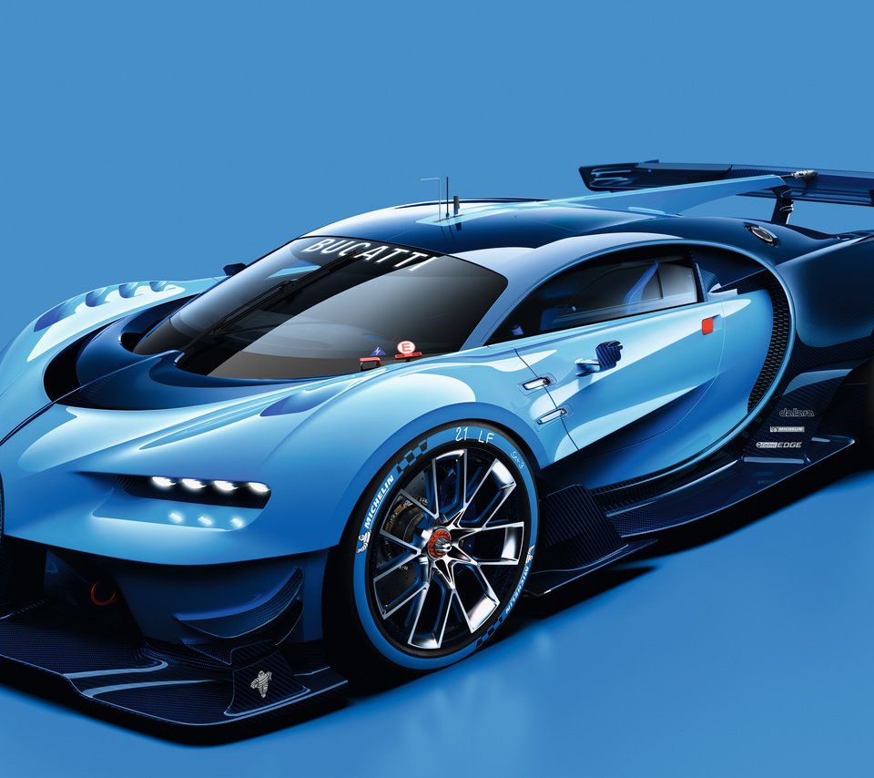 Обои бугатти, vision gran turismo, albastru, bugatti разрешение 4096x2304 Загрузить