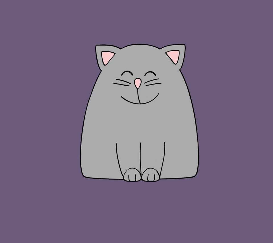 Обои кот, минимализм, сидит, cat, minimalism, sitting разрешение 2560x1600 Загрузить