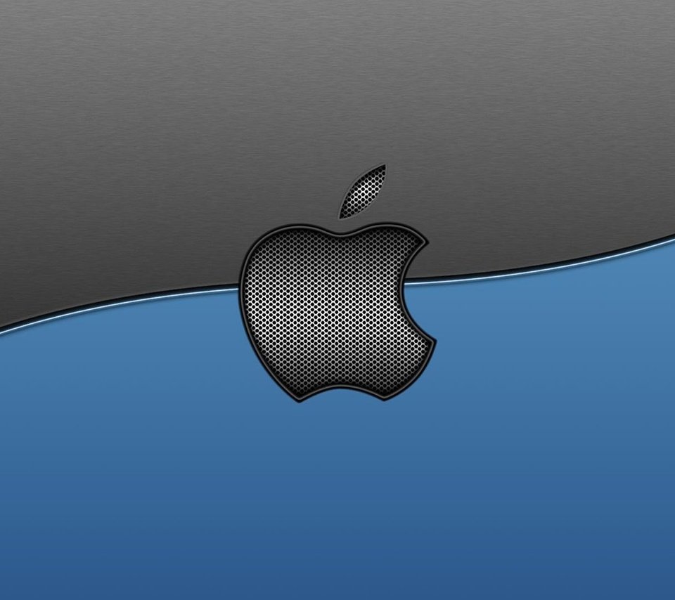 Обои текстура, серый, голубой, логотип, линия, компьютер, эппл, texture, grey, blue, logo, line, computer, apple разрешение 1920x1080 Загрузить