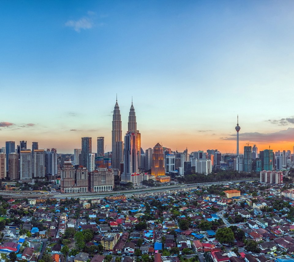 Обои малайзия, куала-лумпур, кампунг бару, malaysia, kuala lumpur, kampung baru разрешение 1920x1080 Загрузить