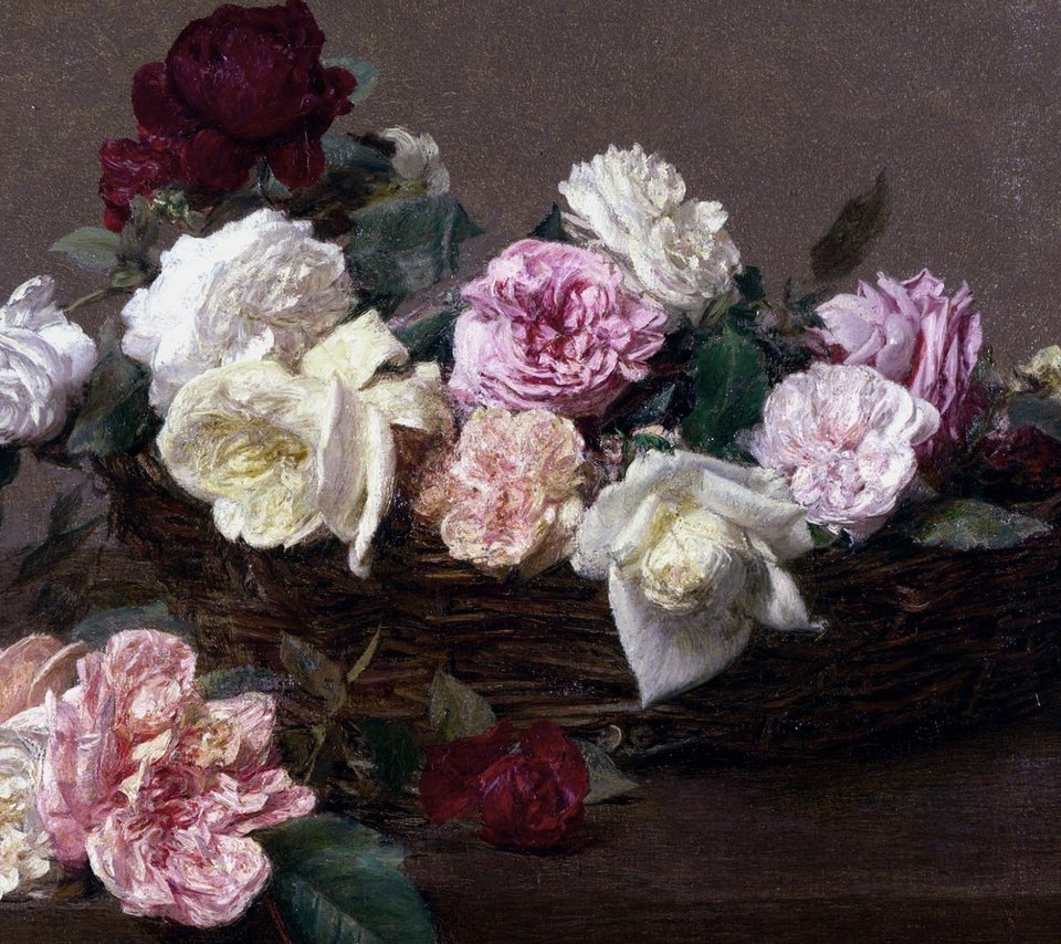 Обои цветы, картина, натюрморт, автор, a basket of roses, произведение искусства, анри фантен-латур, flowers, picture, still life, author, a work of art, henri fantin-latour разрешение 1920x1080 Загрузить