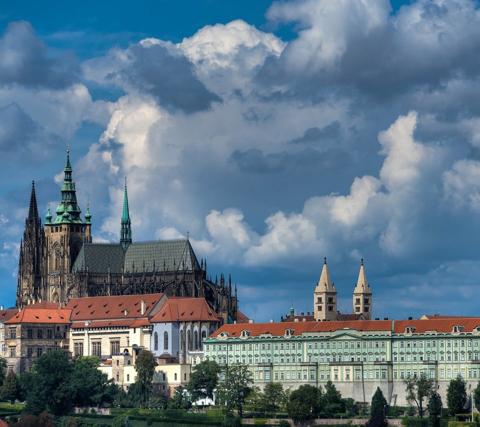 Обои прага, чехия, собор святого вита, пражский град, prague, czech republic, st. vitus cathedral, prague castle разрешение 1920x1220 Загрузить