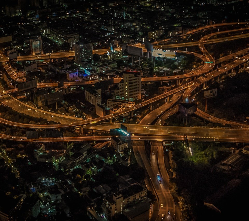 Обои ночь, огни, панорама, таиланд, бангкок, night, lights, panorama, thailand, bangkok разрешение 2048x1339 Загрузить