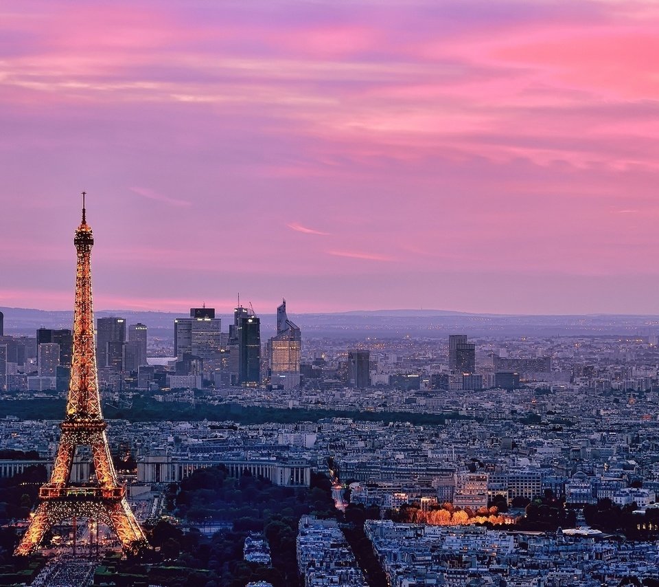 Обои небо, горизонт, город, париж, франция, эйфелева башня, the sky, horizon, the city, paris, france, eiffel tower разрешение 2048x1217 Загрузить
