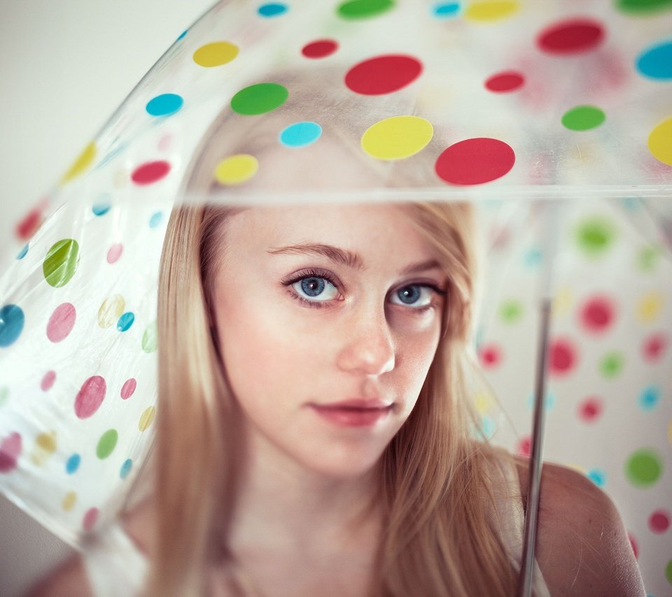 Обои глаза, девушка, блондинка, портрет, взгляд, зонт, лицо, eyes, girl, blonde, portrait, look, umbrella, face разрешение 2048x1517 Загрузить
