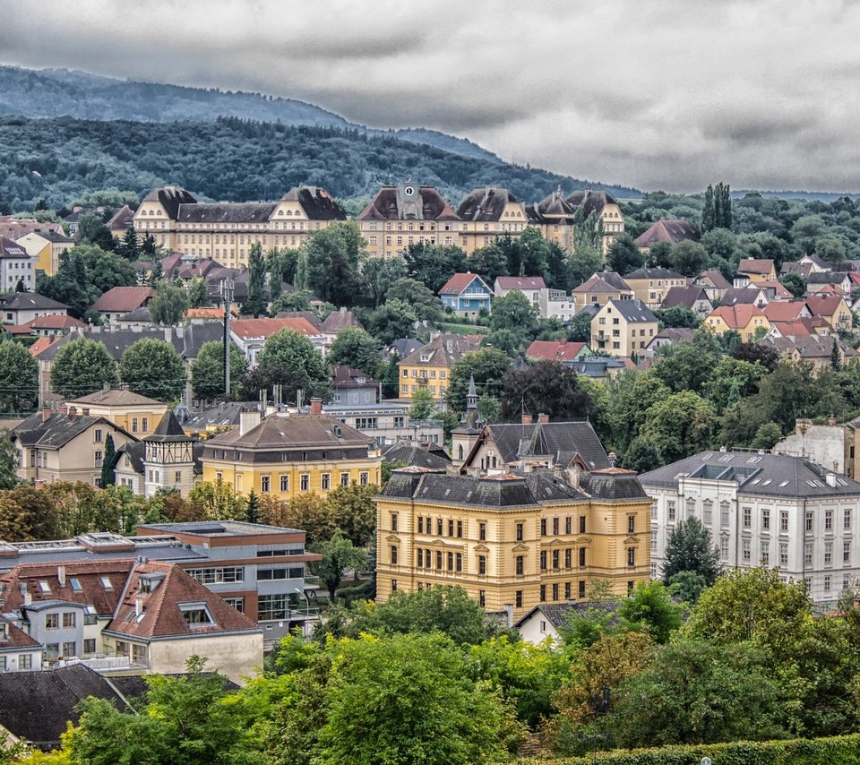 Обои панорама, австрия, дома, мелк, panorama, austria, home, melk разрешение 2048x1090 Загрузить