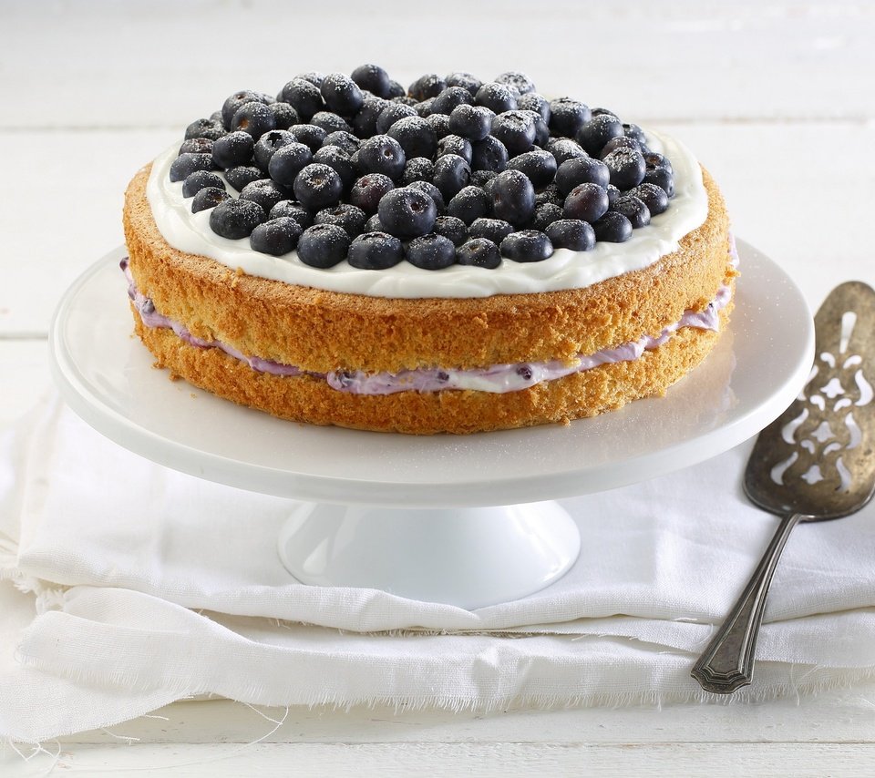 Обои ягоды, черника, сладкое, торт, десерт, крем, berries, blueberries, sweet, cake, dessert, cream разрешение 2048x1365 Загрузить