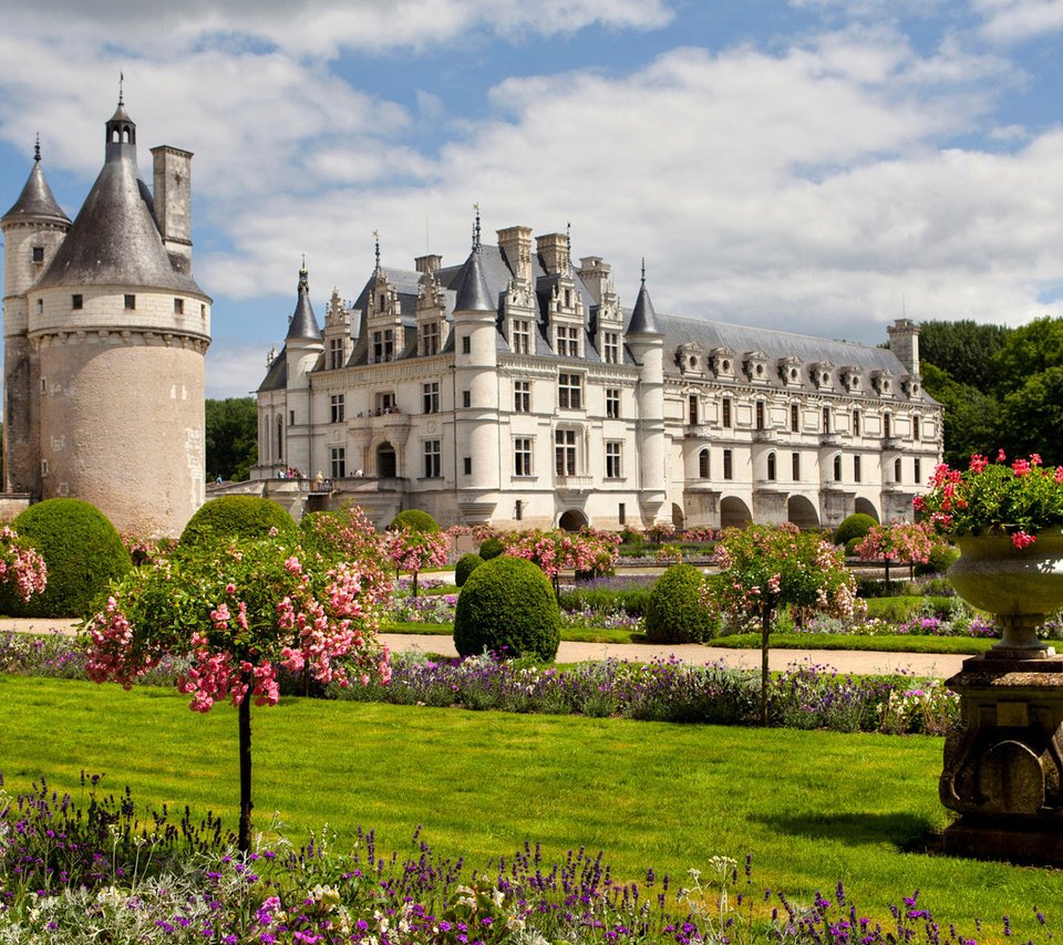 Обои парк, замок, архитектура, франция, шенонсо, замок шенонсо, chateau de chenonceau, park, castle, architecture, france, chenonceau, the castle of chenonceau разрешение 1920x1200 Загрузить