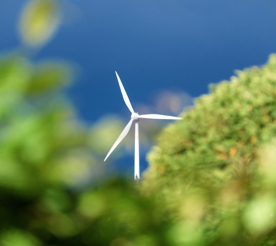 Обои небо, природа, размытость, ветряк, ветряная турбина, the sky, nature, blur, windmill, wind turbine разрешение 4896x3236 Загрузить