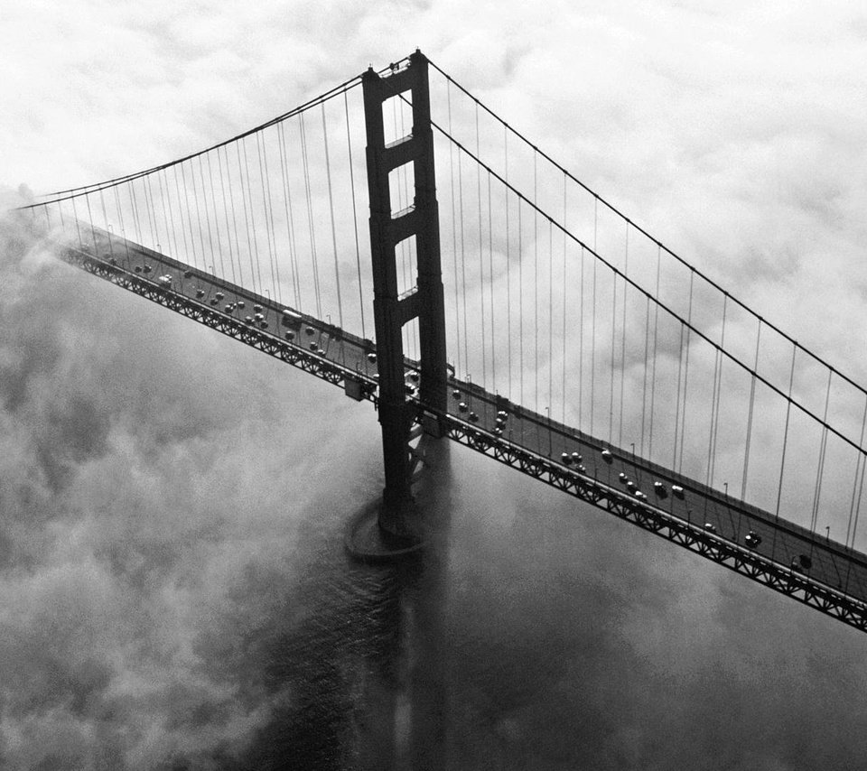 Обои туман, мост, fog, bridge разрешение 1920x1080 Загрузить
