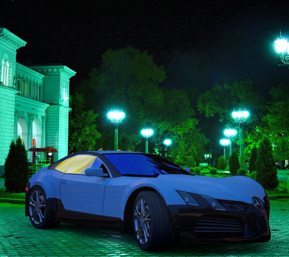 Обои ночь, город, hd, 3д, концепт, мерседес, кисловодск, night, the city, 3d, the concept, mercedes, kislovodsk разрешение 3072x1728 Загрузить