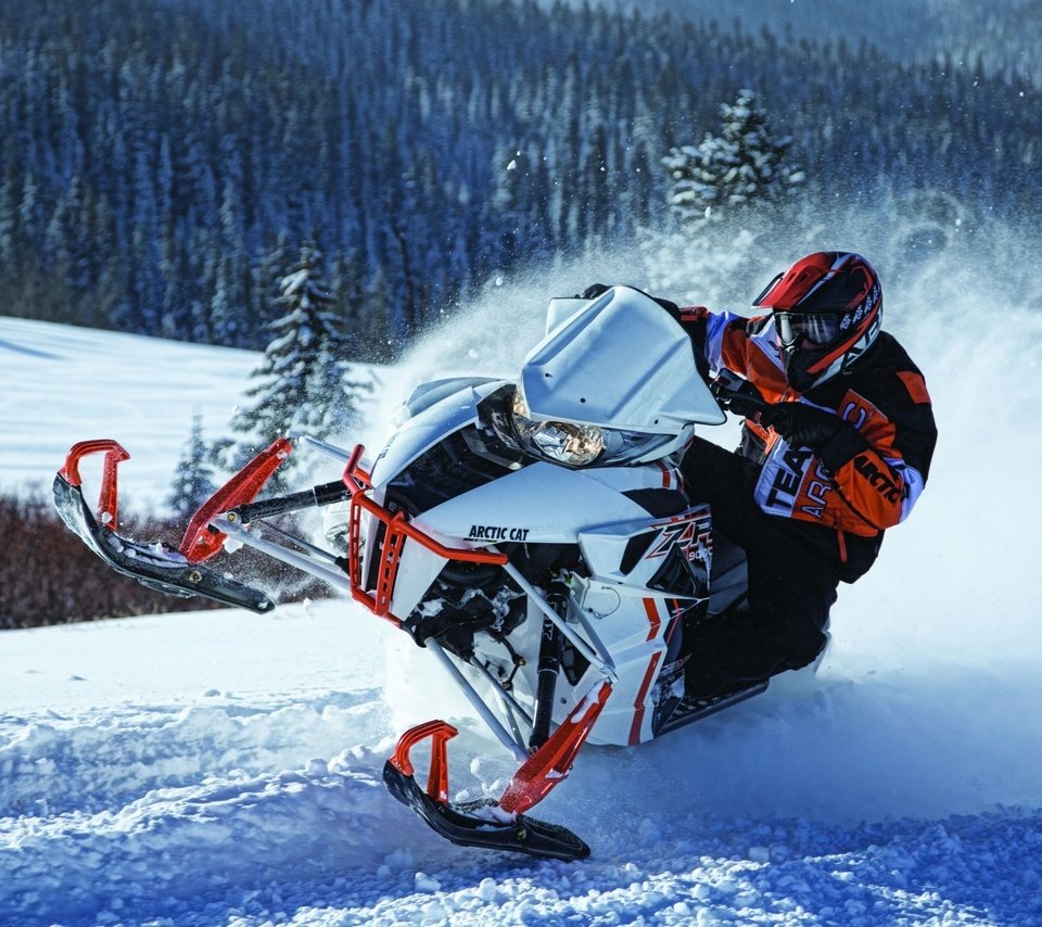 Обои снег, природа, зима, спорт, экстрим, снегоход, snow, nature, winter, sport, extreme, snowmobile разрешение 2400x1600 Загрузить