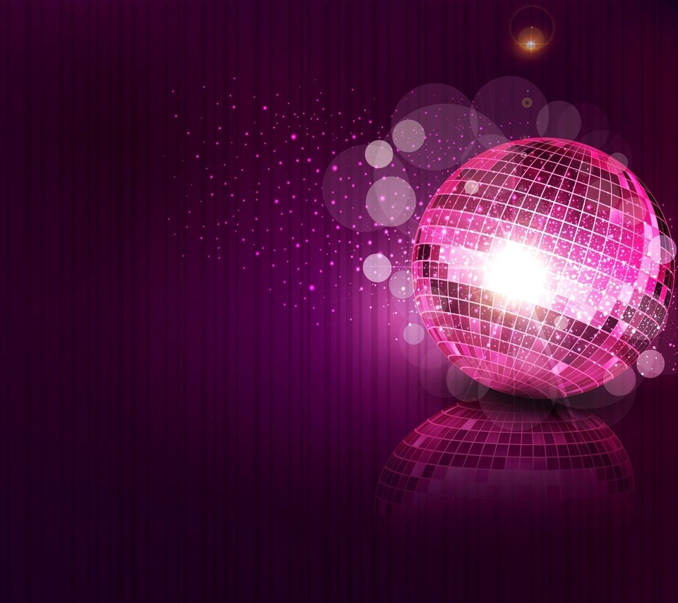 Обои отражение, фон, вектор, шар, искры, блестки, диско шар, reflection, background, vector, ball, sparks, sequins, disco ball разрешение 3563x2747 Загрузить