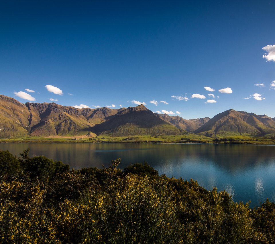 Обои вода, озеро, горы, природа, новая зеландия, water, lake, mountains, nature, new zealand разрешение 2560x1600 Загрузить