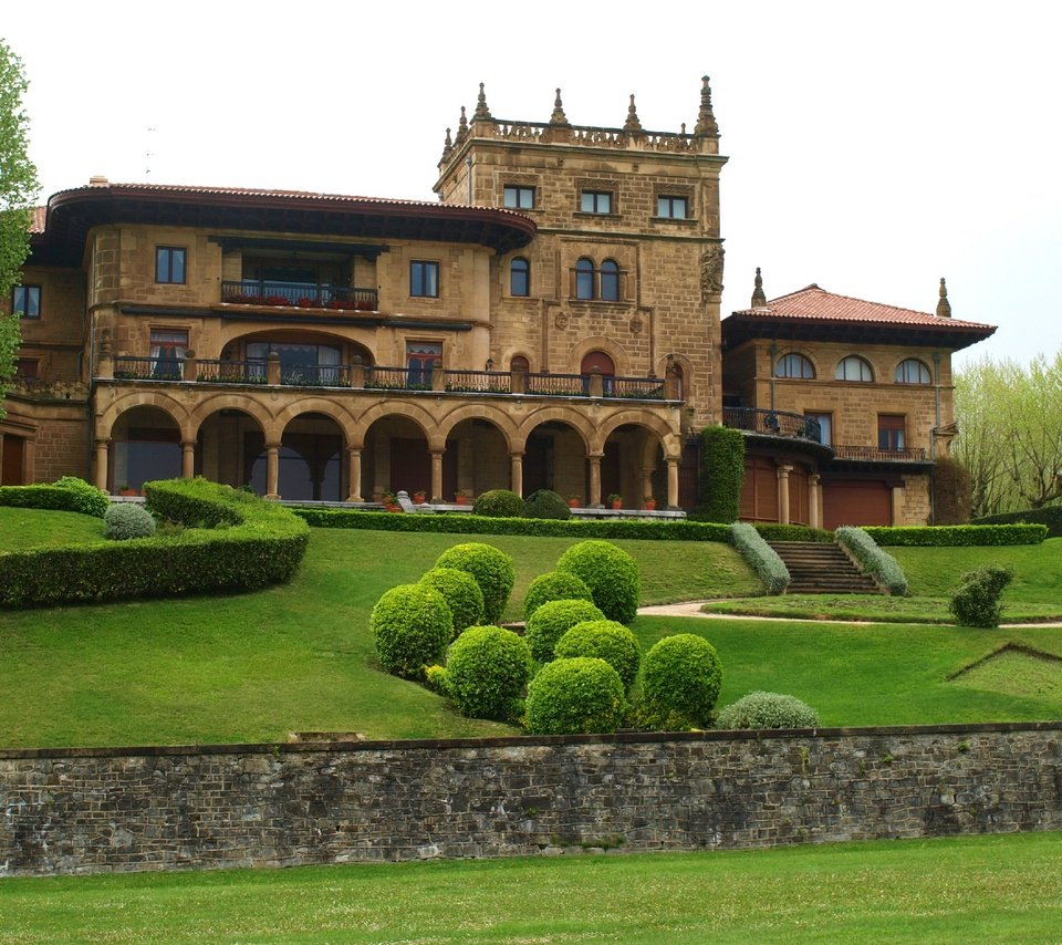 Обои парк, архитектура, дворец, испания, palacio lezama leguizamon, park, architecture, palace, spain разрешение 2876x1920 Загрузить