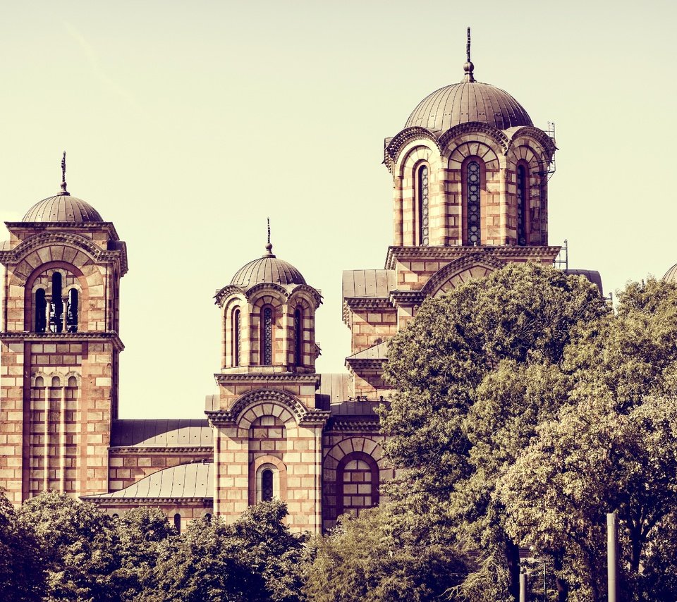 Обои церковь, архитектура, сербия, церковь святого марка, белград, church, architecture, serbia, st. mark's church, belgrade разрешение 2877x1920 Загрузить