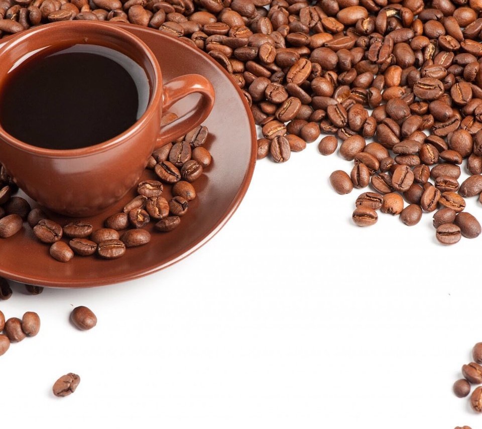 Обои кофе, блюдце, чашка, кофейные зерна, coffee, saucer, cup, coffee beans разрешение 1920x1080 Загрузить