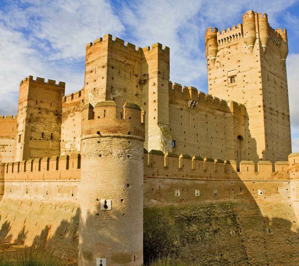 Обои замок, испания, castillo de la mota, замок ла-мота, castle, spain, the castle of la mota разрешение 4272x2848 Загрузить